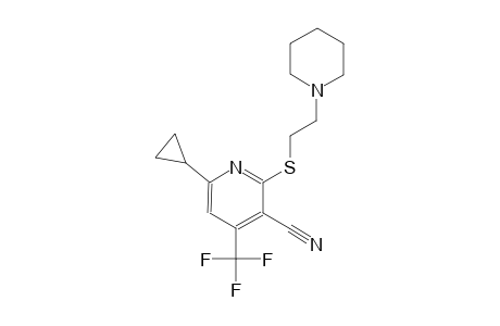 6-cyclopropyl-2-{[2-(1-piperidinyl)ethyl]sulfanyl}-4-(trifluoromethyl)nicotinonitrile