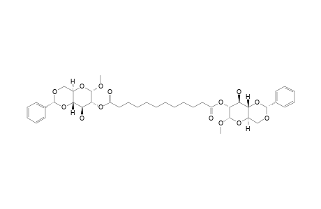 BIS-(METHYL-4,6-O-BENZYLIDENE-2-DEOXY-ALPHA-D-GLUCOPYRANOSID-2-YL)-DODECANEDIOATE