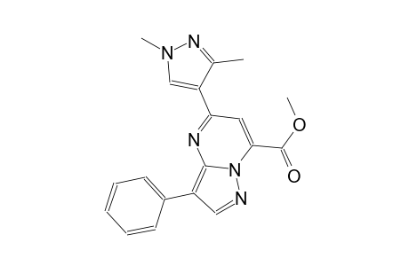 pyrazolo[1,5-a]pyrimidine-7-carboxylic acid, 5-(1,3-dimethyl-1H-pyrazol-4-yl)-3-phenyl-, methyl ester