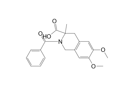 6,7-Dimethoxy-3-methyl-2-benzoyl-1,2,3,4-tetrahydroisoquinoline-3-carboxylic acid