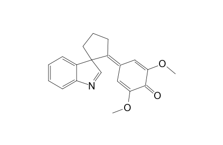 2,6-dimethoxy-4-(1-spiro[cyclopentane-2,3'-indole]ylidene)-1-cyclohexa-2,5-dienone