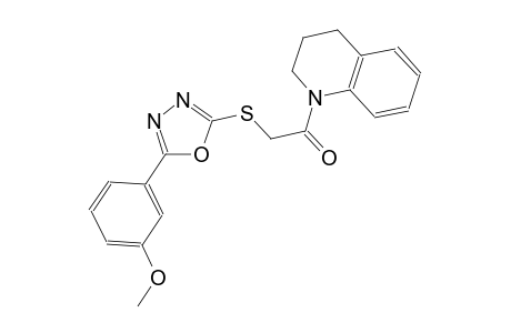 3-(5-{[2-(3,4-dihydro-1(2H)-quinolinyl)-2-oxoethyl]sulfanyl}-1,3,4-oxadiazol-2-yl)phenyl methyl ether