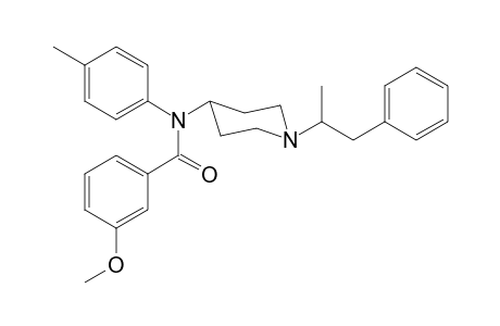 N-4-Methylphenyl-N-[1-(1-phenylpropan-2-yl)piperidin-4-yl]-3-methoxybenzamide