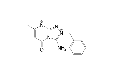 3-Amino-2-benzyl-7-methyl-5-oxo-5H-[1,2,4]triazolo[4,3-a]-pyrimidin-2-ium-8-ide