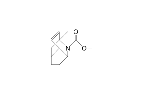 N-Methoxycarbonyl-1-methyl-2-aza-tricyclo(4.3.1.0/3,7/)dec-8-ene