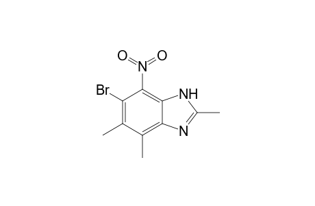 6-Bromanyl-2,4,5-trimethyl-7-nitro-1H-benzimidazole