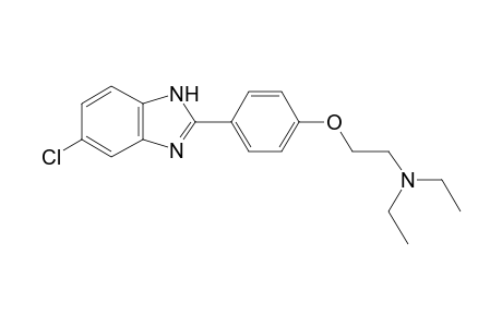 2-[4-(5-Chloro-1H-benzimidazol-2-yl)phenoxy]-N,N-diethylethanamine