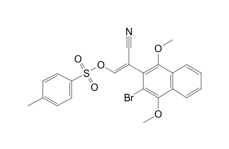 3-Bromo-1,4-dimethoxy.alpha.-[[[(4-methylphenyl)-sulfonyl]-oxy]-methylene]-2-naphthalene-acetonitrile