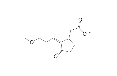 Methyl (Z)-2-[3'-methoxypropylidene]-3-oxocyclopentane-acetate