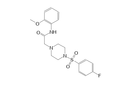 1-piperazineacetamide, 4-[(4-fluorophenyl)sulfonyl]-N-(2-methoxyphenyl)-