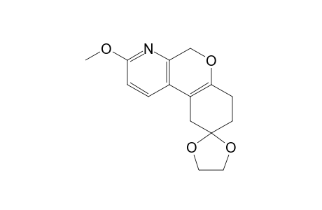 3-METHOXY-7,8,9,10-TETRAHYDRO-5-H-CHROMENO-[3.4-B]-PYRIDIN-9-ONE_ETHYLENE_ACETAL