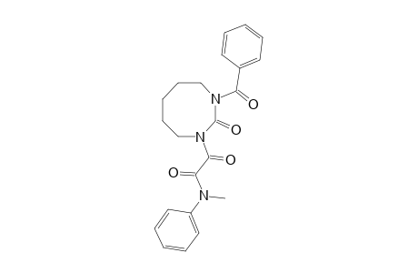 3-BENZOYL-N-METHYLOCTAHYDRO-2-OXO-1,3-DIAZOCINE-1-GLYOXYLANILIDE