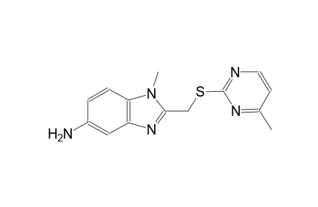 1H-benzimidazol-5-amine, 1-methyl-2-[[(4-methyl-2-pyrimidinyl)thio]methyl]-
