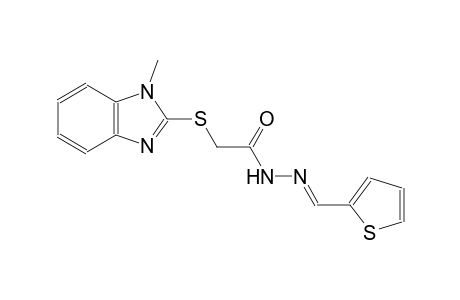acetic acid, [(1-methyl-1H-benzimidazol-2-yl)thio]-, 2-[(E)-2-thienylmethylidene]hydrazide