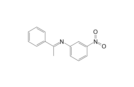N-(3-Nitrophenyl)-N-[(E)-1-phenylethylidene]amine