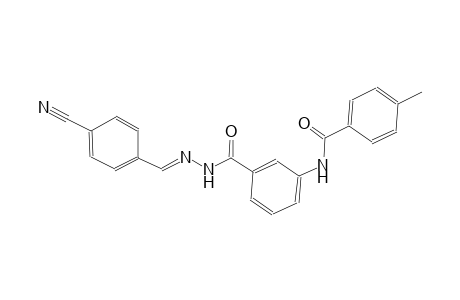 benzoic acid, 3-[(4-methylbenzoyl)amino]-, 2-[(E)-(4-cyanophenyl)methylidene]hydrazide