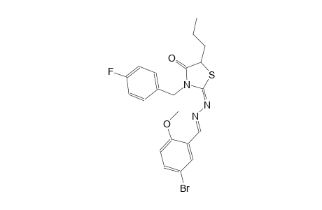 5-bromo-2-methoxybenzaldehyde [(2E)-3-(4-fluorobenzyl)-4-oxo-5-propyl-1,3-thiazolidin-2-ylidene]hydrazone