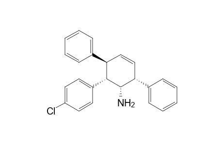 3-Cyclohexen-1-amine, 6-(4-chlorophenyl)-2,5-diphenyl-, (1.alpha.,2.beta.,5.beta.,6.beta.)-