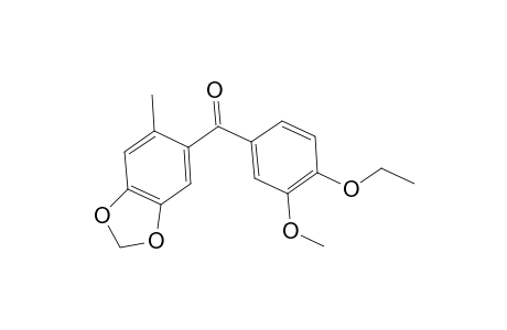 Methanone, (4-ethoxy-3-methoxyphenyl)(6-methyl-1,3-benzodioxol-5-yl)-