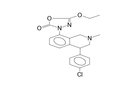 8-(2-ETHOXY-5-OXO-1,3,4-OXADIAZOL-5-IN-4-YL)-4-(4'-CHLOROPHENYL)-2-METHYL-1,2,3,4-TETRAHYDROISOQUINOLINE