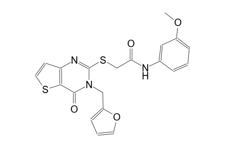 acetamide, 2-[[3-(2-furanylmethyl)-3,4-dihydro-4-oxothieno[3,2-d]pyrimidin-2-yl]thio]-N-(3-methoxyphenyl)-