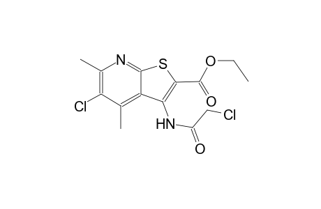 5-Chloro-3-[(2-chloro-1-oxoethyl)amino]-4,6-dimethyl-2-thieno[2,3-b]pyridinecarboxylic acid ethyl ester