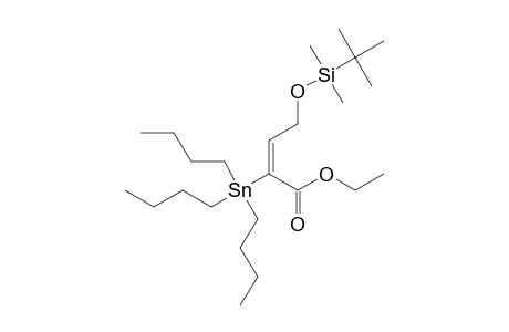(E)-4-(tert-butyl-dimethyl-silyl)oxy-2-tributylstannyl-but-2-enoic acid ethyl ester