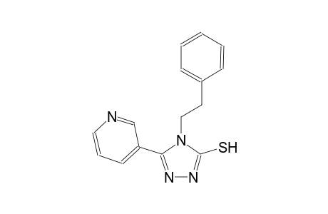 4H-1,2,4-triazole-3-thiol, 4-(2-phenylethyl)-5-(3-pyridinyl)-