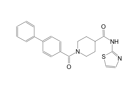 4-piperidinecarboxamide, 1-([1,1'-biphenyl]-4-ylcarbonyl)-N-(2-thiazolyl)-