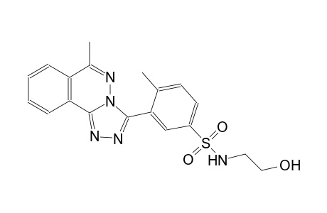N-(2-hydroxyethyl)-4-methyl-3-(6-methyl[1,2,4]triazolo[3,4-a]phthalazin-3-yl)benzenesulfonamide