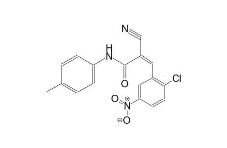 (2Z)-3-(2-chloro-5-nitrophenyl)-2-cyano-N-(4-methylphenyl)-2-propenamide