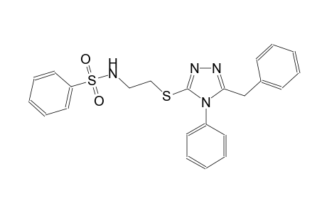 benzenesulfonamide, N-[2-[[4-phenyl-5-(phenylmethyl)-4H-1,2,4-triazol-3-yl]thio]ethyl]-