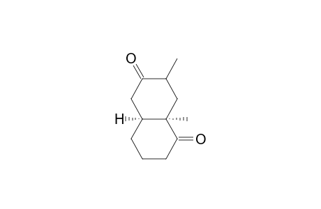 1,6(2H,5H)-Naphthalenedione, hexahydro-7,8a-dimethyl-, (4a.alpha.,8a.alpha.)-
