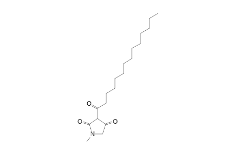 1-Methyl-3-tetradecanoyl-2,4-pyrrolidinedione