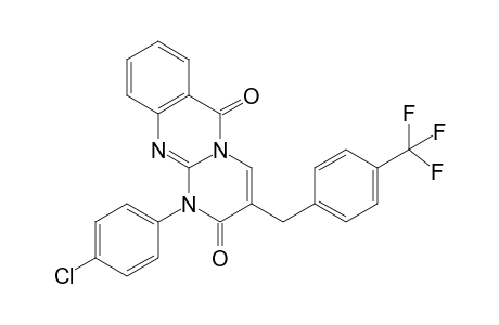 1-(4-Chlorophenyl)-3-(4-(trifluoromethyl)benzyl)-1H-pyrimido[2,1-b]quinazoline-2,6-dione