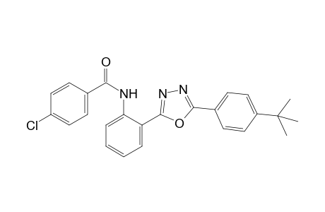 2'-[5-(p-butylphenyl)-1,3,4-oxadiazol-2-yl]-4-chlorobenzanilide