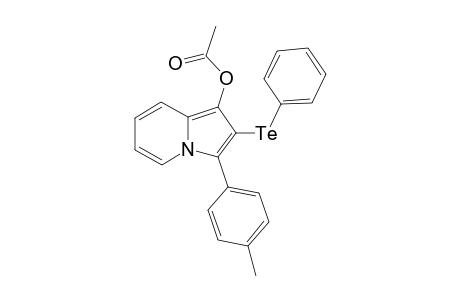 2-(Phenyltellanyl)-3-(p-tolyl)indolizin-1-yl acetate