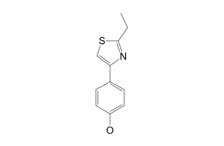 2-ETHYL-4-(4-HYDROXYPHENYL)-THIAZOLE