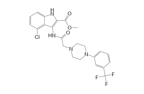 methyl 4-chloro-3-[({4-[3-(trifluoromethyl)phenyl]-1-piperazinyl}acetyl)amino]-1H-indole-2-carboxylate