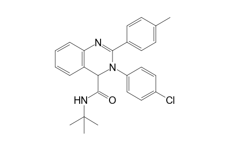 N-tert-Butyl-3-(4-chlorophenyl)-2-p-tolyl-3,4-dihydro quinazoline-4-carboxamide