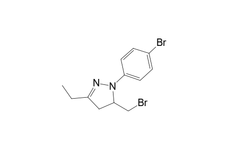 3-(bromomethyl)-2-(4-bromophenyl)-5-ethyl-3,4-dihydropyrazole