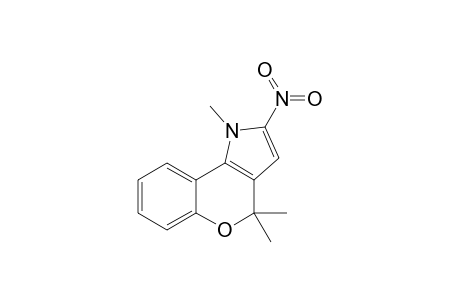 1,4,4-Trimethyl-2-nitro-1H-[1]benzopyrano[4,3-b]pyrrole