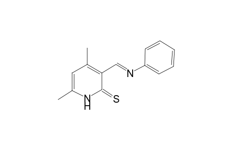 4,6-Dimethyl-3-[(E)-(phenylimino)methyl]-2(1H)-pyridinethione