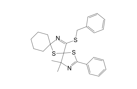 1,6-Dithia-3,13-diazadispiro[4.1.5.2]tetradeca-2,13-diene, 4,4-dimethyl-2-phenyl-14-[(phenylmethyl)thio]-