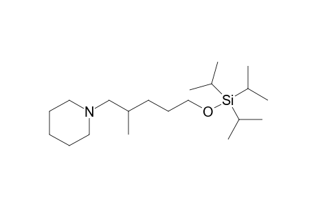 N-(2-Methyl-5-((triisopropylsilyl)oxy)pentyl)piperidine