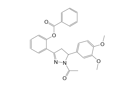 2-[1-acetyl-5-(3,4-dimethoxyphenyl)-4,5-dihydro-1H-pyrazol-3-yl]phenyl benzoate