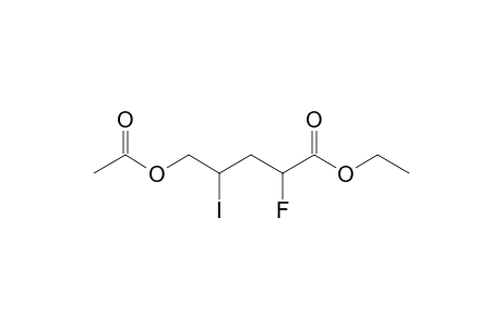 Ethyl 5-acetoxy-2-fluoro-4-iodopentanoate