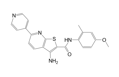 thieno[2,3-b]pyridine-2-carboxamide, 3-amino-N-(4-methoxy-2-methylphenyl)-6-(4-pyridinyl)-
