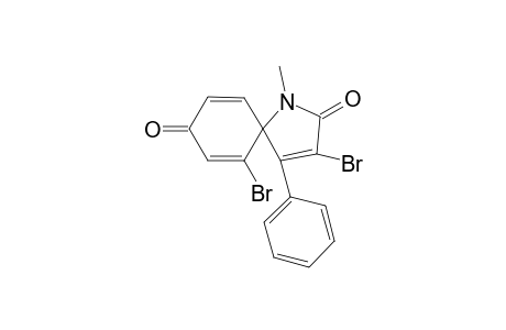 3,6-Dibromo-1-methyl-4-phenyl-1-azaspiro[4.5]deca-3,6,9-triene-2,8-dione