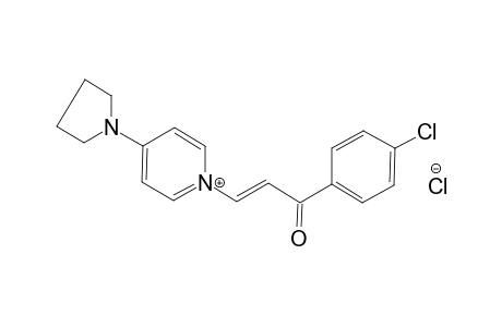 1-[3-(4-chloro-phenyl)-3-oxo-propenyl]-4-pyrrolidin-1-yl-pyridinium chloride